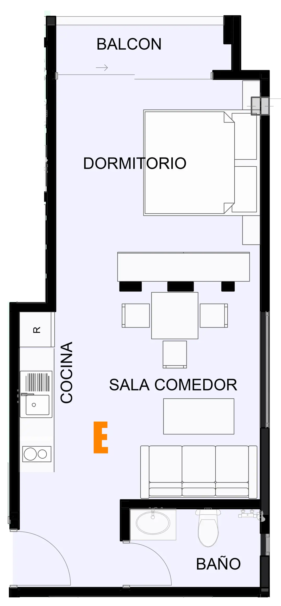 Plano de Torre Altamira - 1E